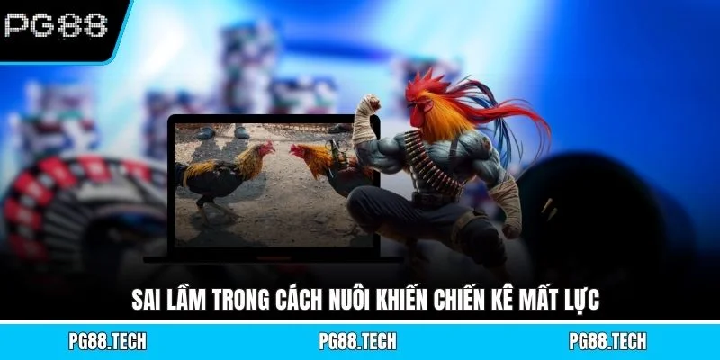 Sai lầm trong cách nuôi khiến chiến kê mất lực